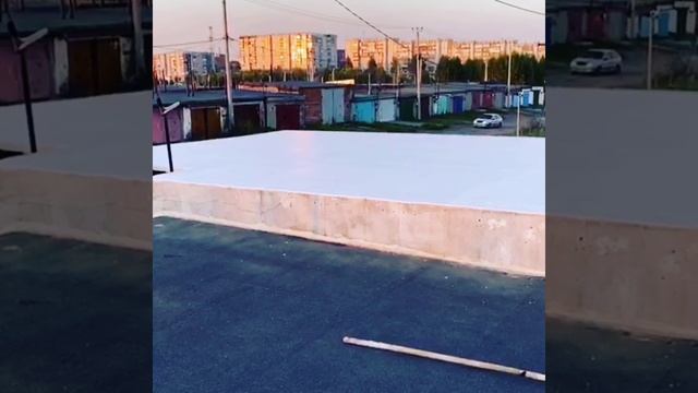 Гидроизоляция крыши гаража. Ремонт кровли. смотреть онлайн