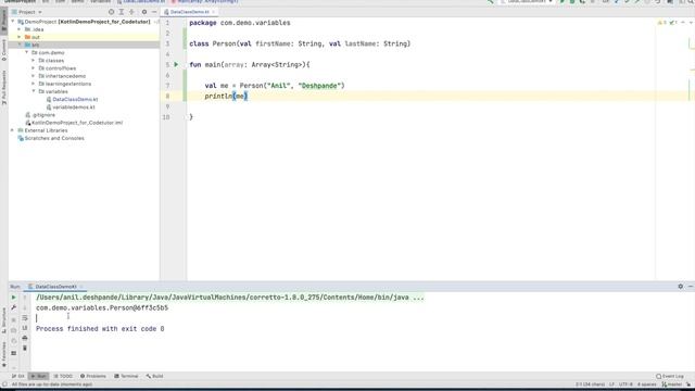 Kotlin Fundamentals - 23, Data classes | copy() | de-structuring смотреть онлайн