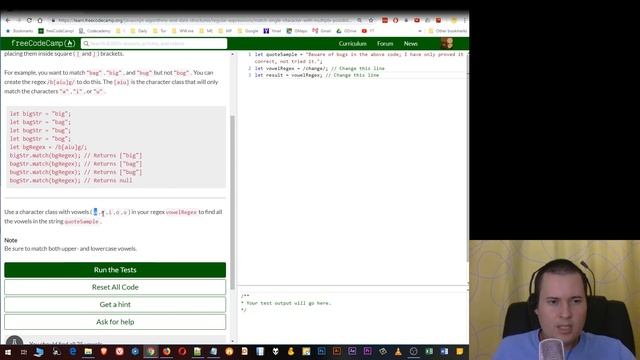08 Match Single Character with Multiple Possibilities - Regular Expressions - freeCodeCamp смотреть онлайн