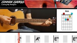 Losing My Religion - REM | GUITAR LESSON | Common Chords