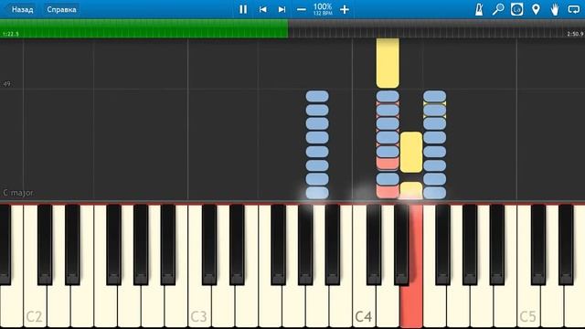 Вячеслав Бутусов - Песня Идущего Домой (на пианино Synthesia)