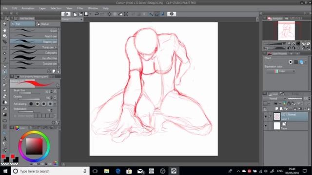 Tips and tricks on how to sketch like a pro (clip studio paint) смотреть онлайн