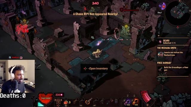 Wizard with A Gun First Deathless Run (Day 1) Pt 2 | Foxamt смотреть онлайн