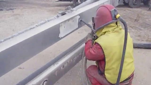 пескоструйная очистка  бетононасоса 2