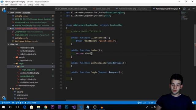 Laravel CMS | N-10 | Login and Authentication смотреть онлайн
