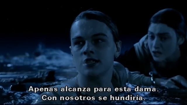 TITANIC - escena 25 eliminada "jack y rose en el agua" смотреть онлайн