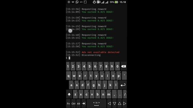 BTC-LTC-DOGE Sampai WD di Termux смотреть онлайн