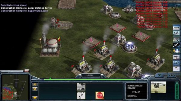 Command Conquer Generals Zero Hour 1 vs 7 Usa Laser Thru The Valley 10k Gold