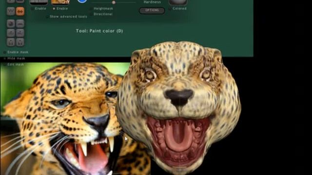 Sculptris как раскрасить текстурой леопарда урок № 6 смотреть онлайн