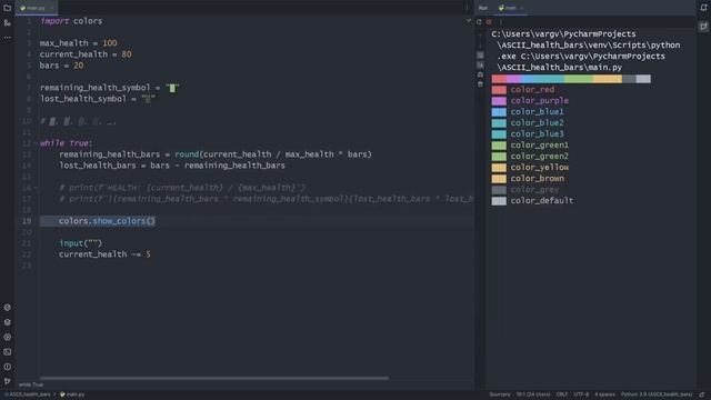 EASY Health Bars for BEGINNERS - Python ASCII Tutorial смотреть онлайн