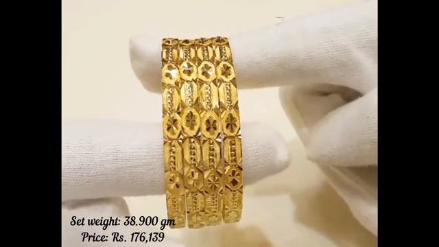 Latest Gold bangles designs 2021 with weight and price| gold jewellery collection#Indhus смотреть онлайн