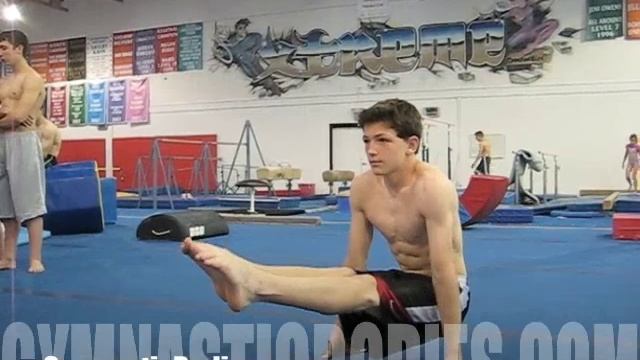Learn Gymnastics Straight Arm Strength - L-sit Lifts смотреть онлайн
