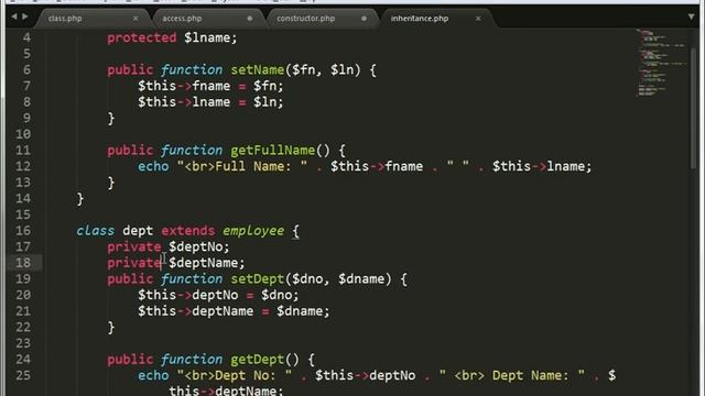 Multilevel Inheritance смотреть онлайн