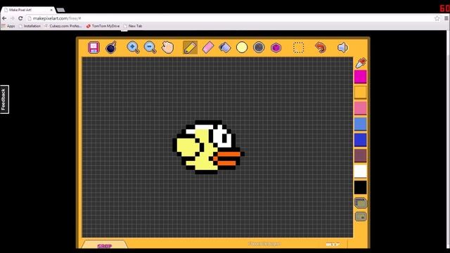 flappy bird PIXEL ART SPEED CREATION смотреть онлайн