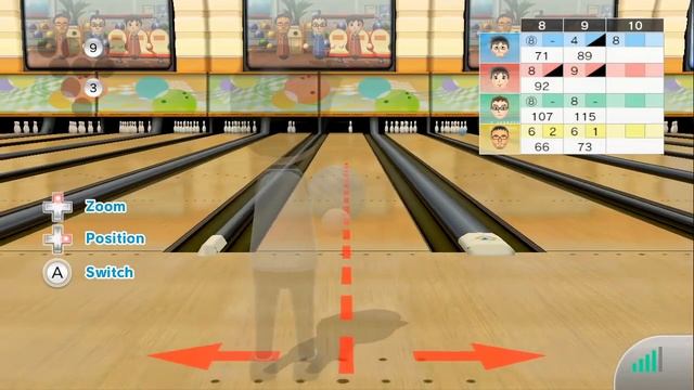 Wii U, Wii Sports Club, Online Bowling Gameplay