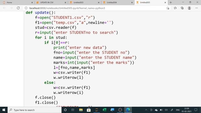 STUDENT CSV FILE || CLASS 12 COMPUTER SCIENCE || CREATE,DISPLAY,SEARCH,UPDATE IN CSV FILE смотреть онлайн