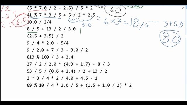 Java Practice-it | Primitive Data and Definite Loops | Self-Check 2.4: expressions2 смотреть онлайн