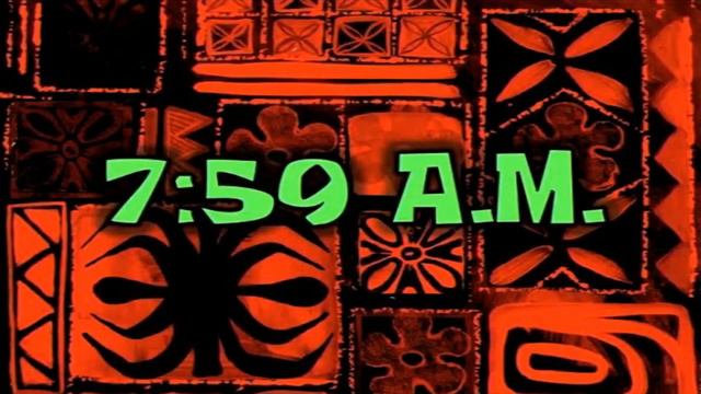 7:59 AM / 7:59 утра / 8 часов утра | SpongeBob Timecard | Вставка для видео Video Insert