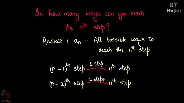 Number of ways of climbing steps Recurrence relation смотреть онлайн