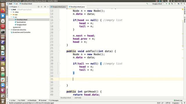 Doubly-Linked List смотреть онлайн