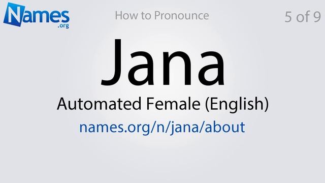 How to Pronounce Jana смотреть онлайн