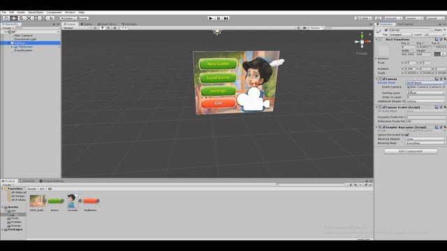 Пользовательский интерфейс в Unity #1 - Canvas смотреть онлайн