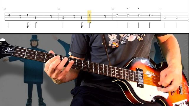 The Beatles - Help! /// BASS LINE [Play Along Tabs] смотреть онлайн