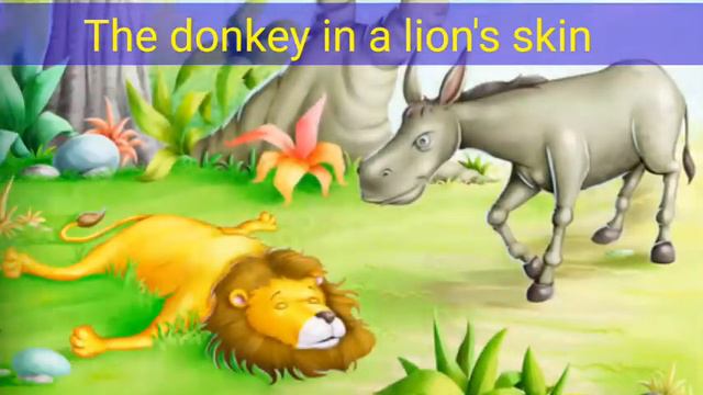 English # 13 // Short Story Learning "A Donkey In A Lion's Skin "// With Hindi Meaning // смотреть онлайн