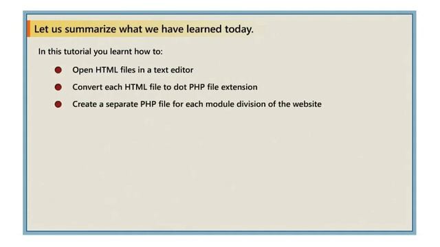 Summary of Converting HTML Website into PHP смотреть онлайн