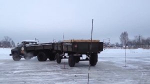 Мастерство водителя грузовика с прицепом