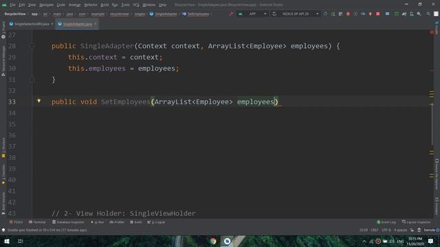 Single Item Selection in RecyclerView - Android RecyclerView Tutorial смотреть онлайн