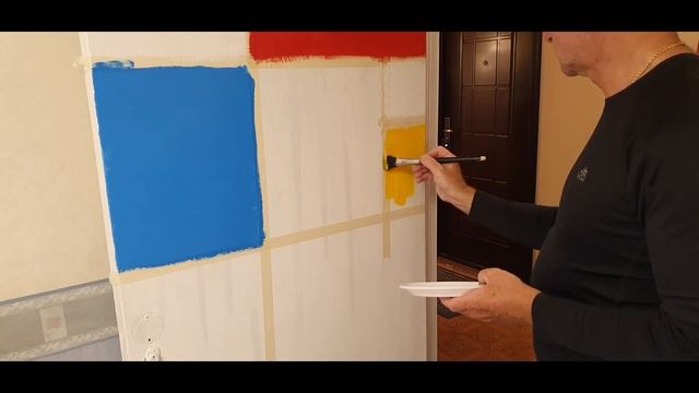 Рисуем интерьерную картину на двери Абстрактная дверь смотреть онлайн