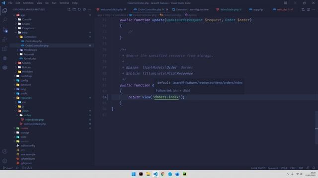 Extensions Visual Studio Code Laravel / PHP / VueJS смотреть онлайн