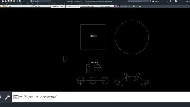 Divide & Measure Use in Autocad смотреть онлайн
