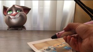 3d pen drawing My Talking Tom Friends. DIY