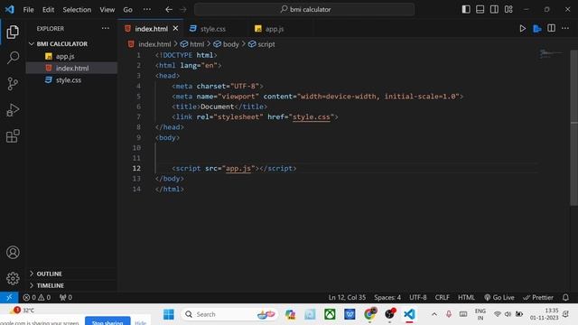 JAVASCRIPT | Creating a bmi calculator| tutorial 20 смотреть онлайн