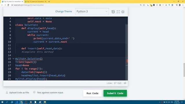 Linked List | 30 Days of Code in Python | Day 15 смотреть онлайн