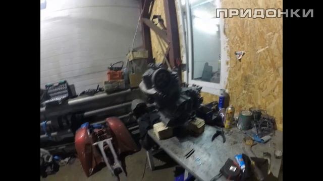 Заехал в гости к Коляну, посмотреть ход работ по квадроциклу YAMAHA Всякие запуты ,и причина пол смотреть онлайн