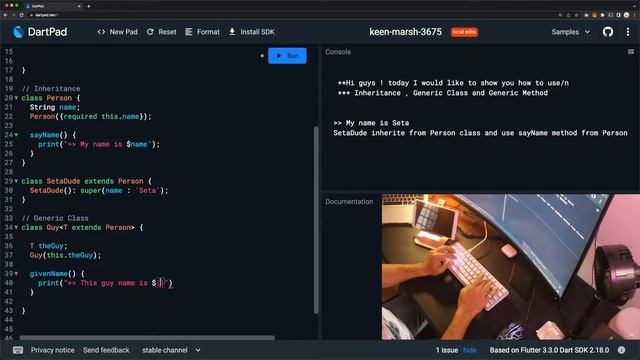 Inheritance, Generic Class, Generic Method In Dart Programming смотреть онлайн