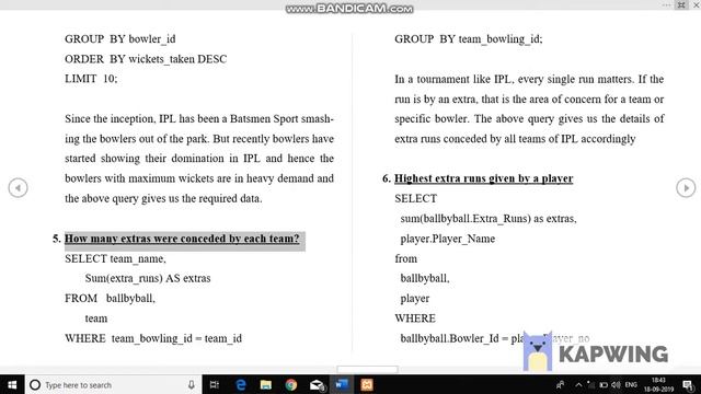 Performing SQL Queries on IPL Dataset смотреть онлайн