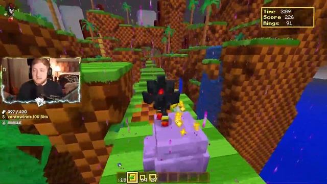 Unlocking Super Sonic in the Sonic x Minecraft Map! смотреть онлайн