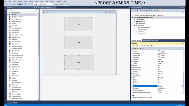 C# windows forms, How to change the color of the window / Как изменить цвет окна. смотреть онлайн