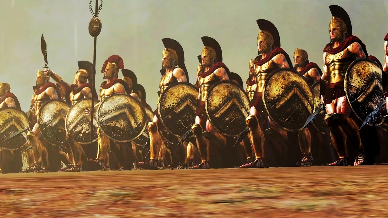 Spartan Battle _ 1200 vs 10000 Persian Immortals - Epic Cinematic Total War Ba