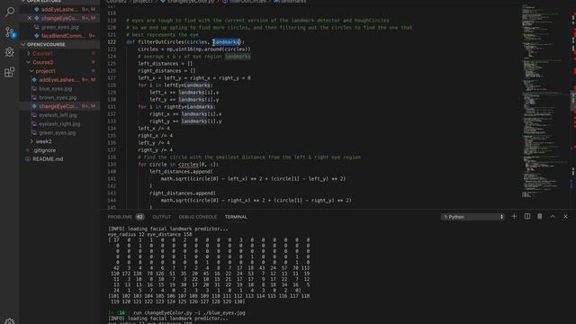 Change Eye Color OpenCV смотреть онлайн