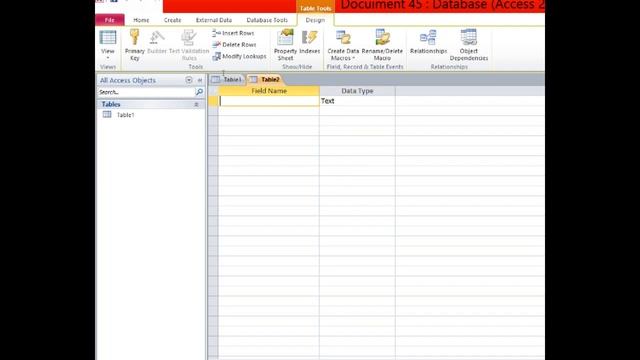 How to create Table in Ms Access 2010 / ICT LEARNING смотреть онлайн