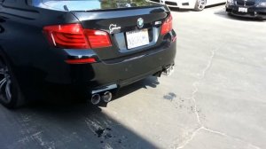 BMW F10 звук выхлопа M5