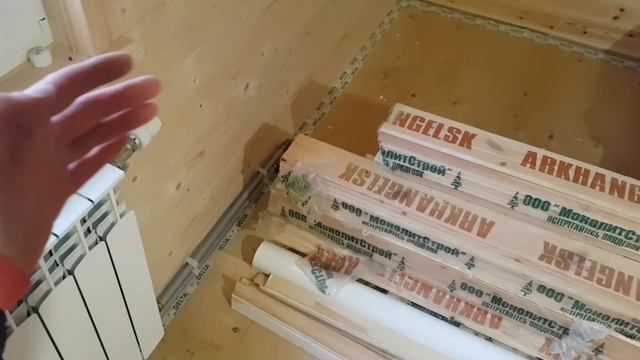 Тёплый водяной пол в каркасном доме на сваях. #тёплыйпол #отопление #каркасныйдом смотреть онлайн