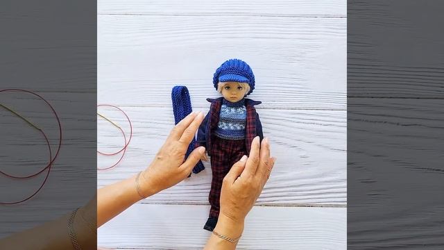 Носки ООАК. Носочная пряжа для кукол #dolloutfit #socks #OOAK #littledarling #dollartist смотреть онлайн