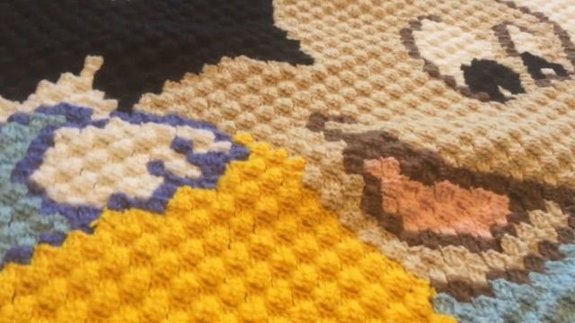 Плед C2C. Как я связала плед в Технике C2C (из Угла В Угол) смотреть онлайн