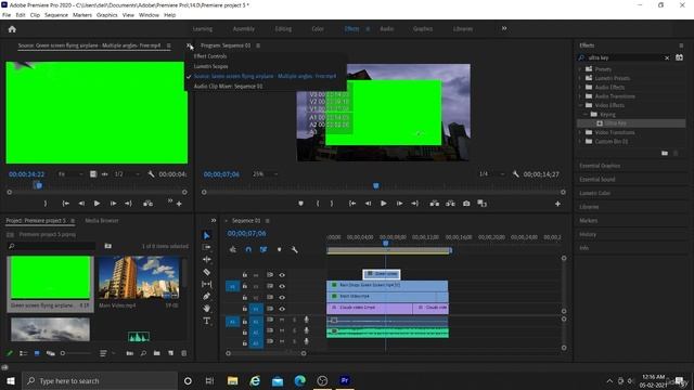 25.2 Green screen removal and color key | Video Editing in Adobe Premiere Pro Tutorial смотреть онлайн